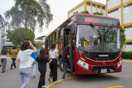 UNMSM brinda buses para postulantes ante problemas de transporte por GNV. Foto: ANDINA/Difusión