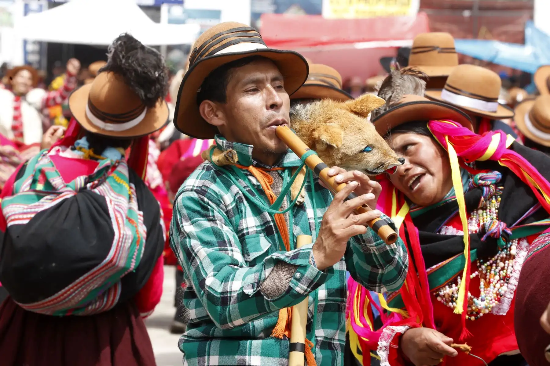 La ciudad de Andahuaylas se llenó de música, color y tradición con la celebración del Carnaval Pukllay 2026, una de las festividades culturales más representativas de la región Apurímac. Delegaciones de diversas comunidades participaron con comparsas, danzas y vestimentas tradicionales que reflejan la identidad andina. Foto: ANDINA/Vidal Tarqui