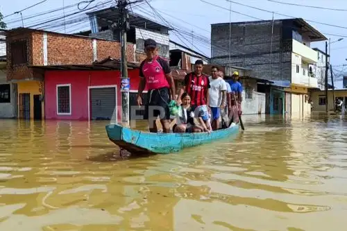 Video de la AFP muestra zonas de Ecuador afectadas por las inundaciones. Imagen: Video AFP/Captura de pantalla.