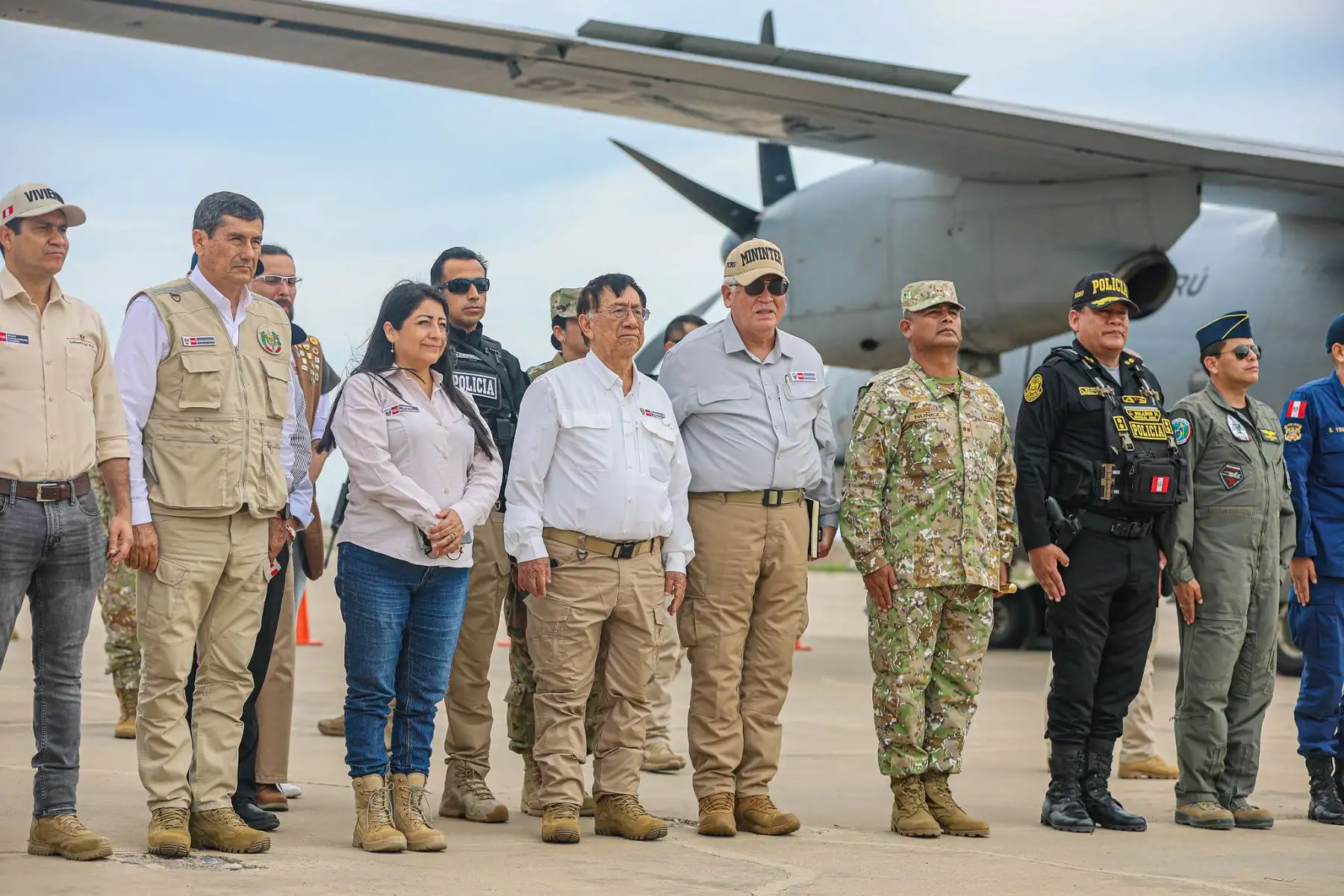 El presidente de la república, José María Balcázar, ya se encuentra en Lambayeque para supervisar personalmente el despliegue de ayuda y la efectividad de las acciones ante la emergencia por lluvias. Foto: Presidencia