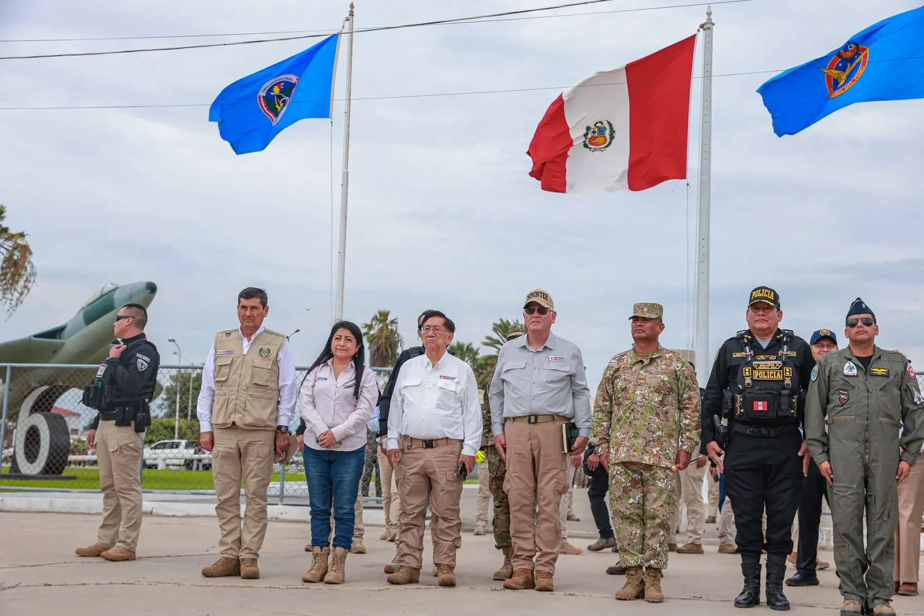 El presidente de la república, José María Balcázar, ya se encuentra en Lambayeque para supervisar personalmente el despliegue de ayuda y la efectividad de las acciones ante la emergencia por lluvias. Foto: Presidencia