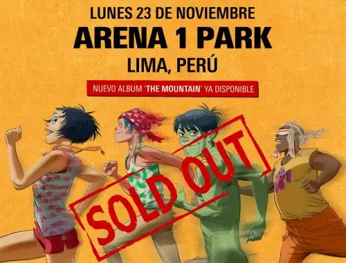 Gorillaz agotan concierto en Lima.