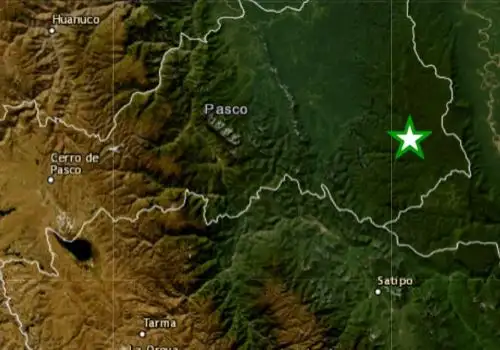 Un temblor de magnitud 4.3 sacudió esta madrugada la región Pasco. Su epicentro se ubicó cerca de Puerto Bermúdez.