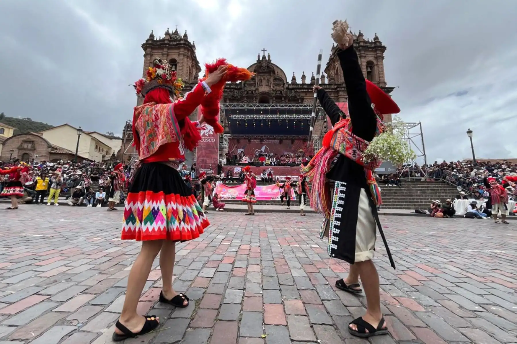 Al concluir la fiesta se confirmó a los ganadores y fueron las danzas representativas de Huancarani (primer lugar), Yanaoca (segundo lugar) y Kimbiri (tercer lugar) en la categoría de danzas autóctonas. Foto: ANDINA/Percy Hurtado Santillán
