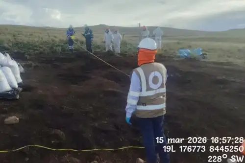 Se mantiene una vigilancia especial para evaluar en campo la posible magnitud de una afectación ambiental en Cusco. Foto: OEFA