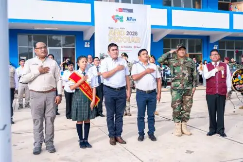 La ceremonia del Buen Inicio del Año Escolar 2026 se desarrolló en la I.E. Pueblo Libre de Pauriali, en la provincia de Satipo. Foto: Cortesía Pedro Tinoco