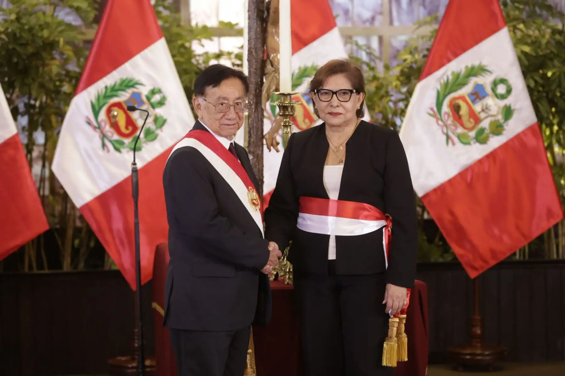 María Esther Cuadros Espinoza jura como ministra de Educación. Foto:ANDINA/Luis Iparraguirre