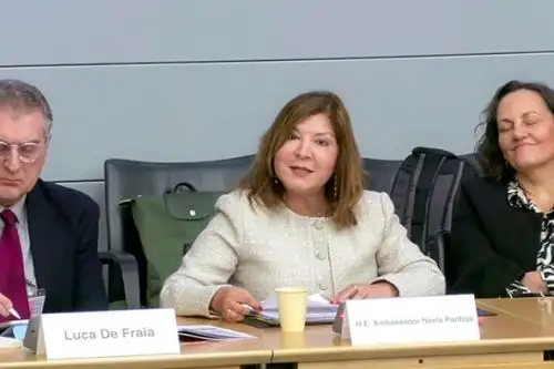 Representado por la embajadora Noela Pantoja, el Perú participó en el Foro Internacional sobre el Apoyo Oficial Total al Desarrollo Sostenible, en Francia. Foto: APCI/Difusión.