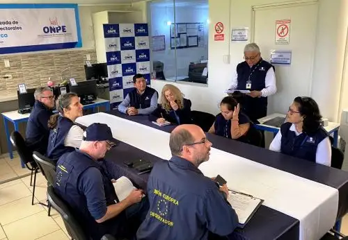 Una delegación de observadores electorales de la Unión Europea, liderada por Annalisa Corrado, se instaló en la ciudad Cajamarca para supervisar el proceso de las elecciones generales 2026. ANDINA/Difusión