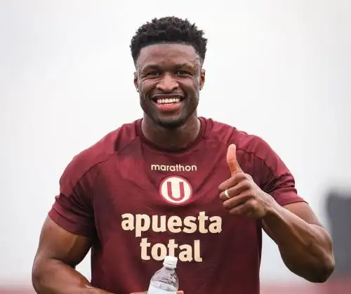 Sekou Gassama llegó este año a Universitario para reforzar al equipo. Foto: Universitario.