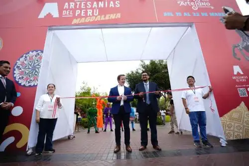 Inaguración de la Feria Artesanías del Perú en Magdalena del Mar, Lima.ANDINA/Difusión