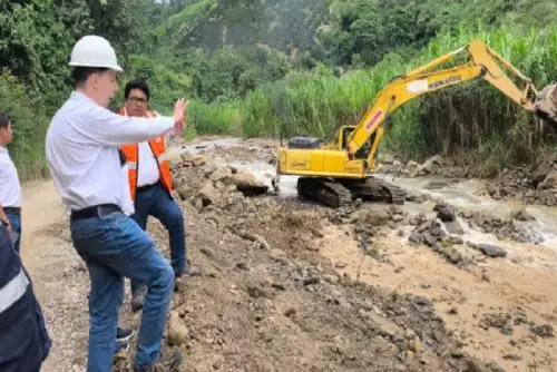 El Gobierno sigue con rápida respuesta para reducir riesgo de desbordes ante fuertes lluvias y proteger a la población.