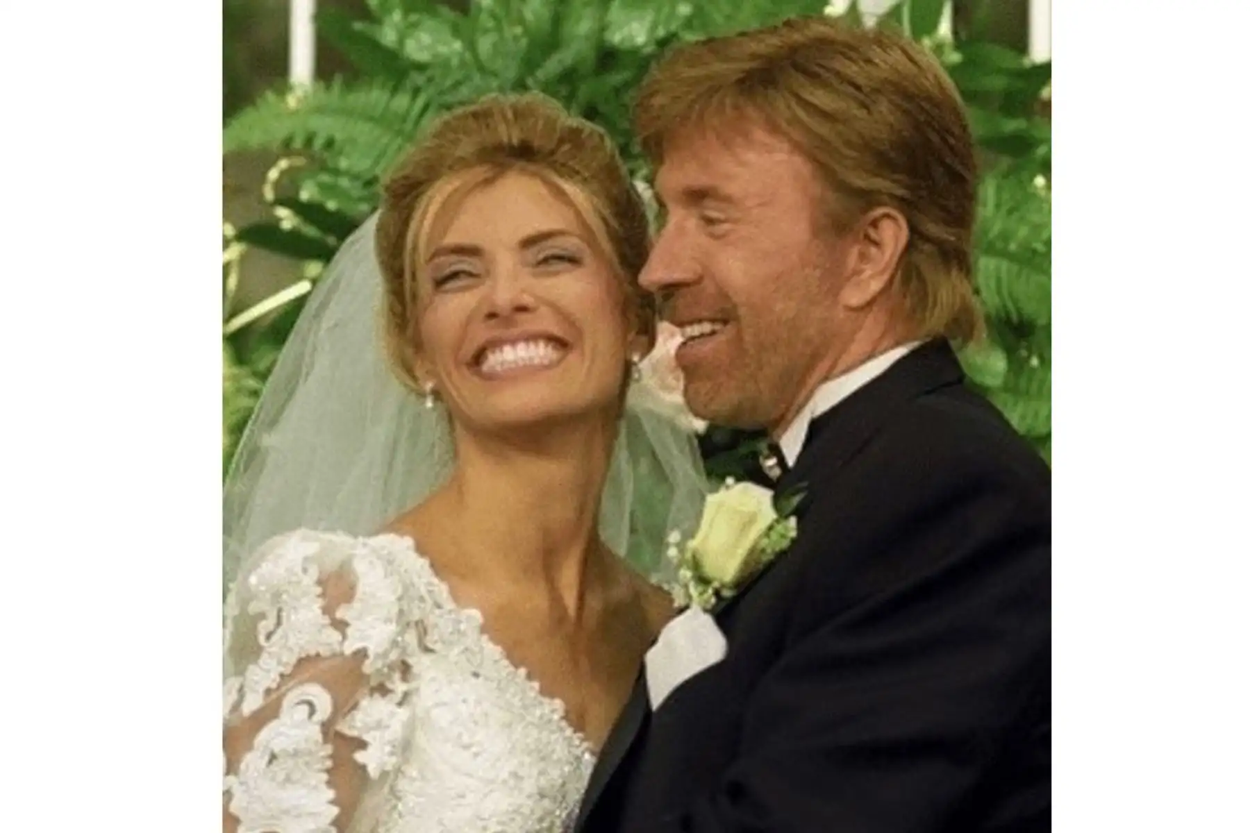 Fotografía de la cuenta oficial del actor Chuck Norris: "Feliz aniversario a mi mejor amigo/a y al amor de mi vida. Te amo con todo mi corazón". Foto: Instagram