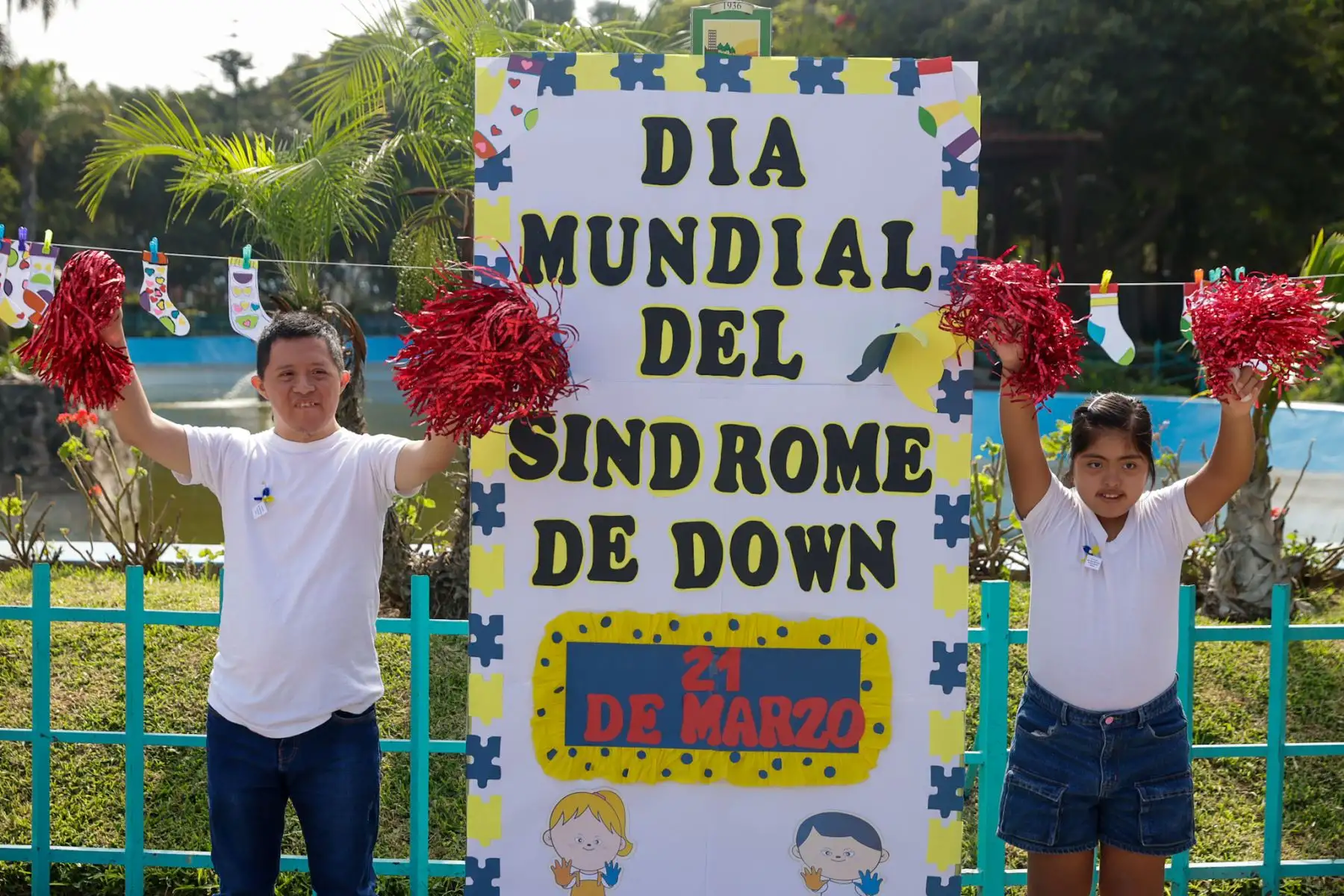 La jornada incluyó dinámicas orientadas a sensibilizar a la comunidad sobre la importancia de la inclusión de personas con discapacidad. Foto: ANDINA/Luis Iparraguirre.