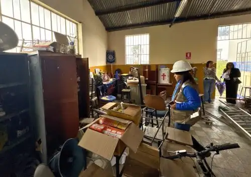 OEFA) realizó visitas inopinadas a diversos colegios de Junín con el propósito de verificar el manejo de residuos sólidos y adecuadas condiciones ambientales a favor del alumnado y de los docentes. ANDINA/Difusión