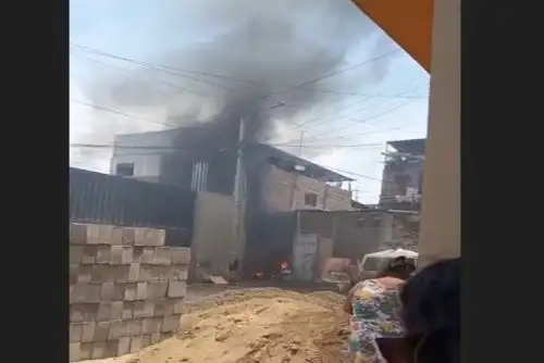 El incendio fue extinguido completamente.