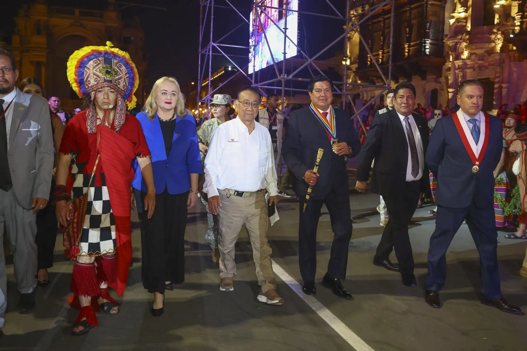 El presidente de la república, José María Balcázar, participa en el lanzamiento de la festividad del Inti Raymi (Fiesta del Sol) que se celebrará en el Cusco en el mes de junio.
Foto: ANDINA/Prensa Presidencia