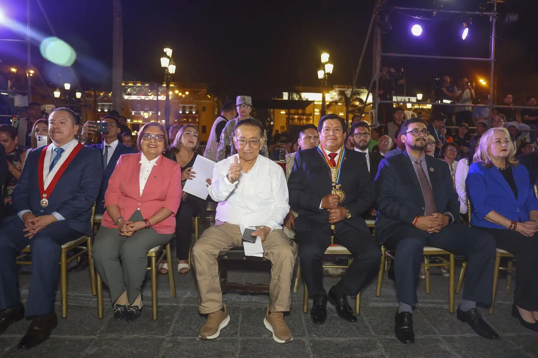 El presidente de la república, José María Balcázar, participa en el lanzamiento de la festividad del Inti Raymi (Fiesta del Sol) que se celebrará en el Cusco en el mes de junio.
Foto: ANDINA/Prensa Presidencia