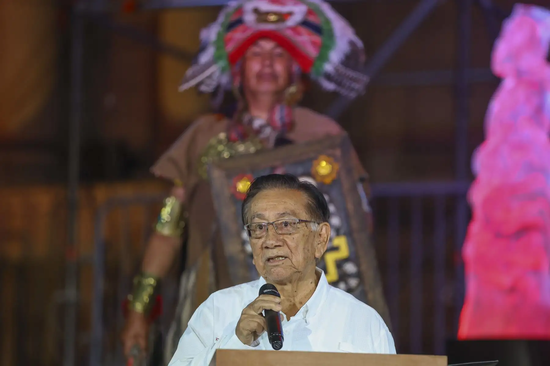 El presidente de la república, José María Balcázar, participa en el lanzamiento de la festividad del Inti Raymi (Fiesta del Sol) que se celebrará en el Cusco en el mes de junio.
Foto: ANDINA/Prensa Presidencia