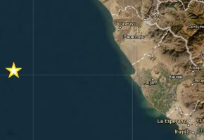 Un temblor de magnitud 4.7, con una profundidad de 39 kilómetros, se registró esta mañana frente a la costa de la región La Libertad.