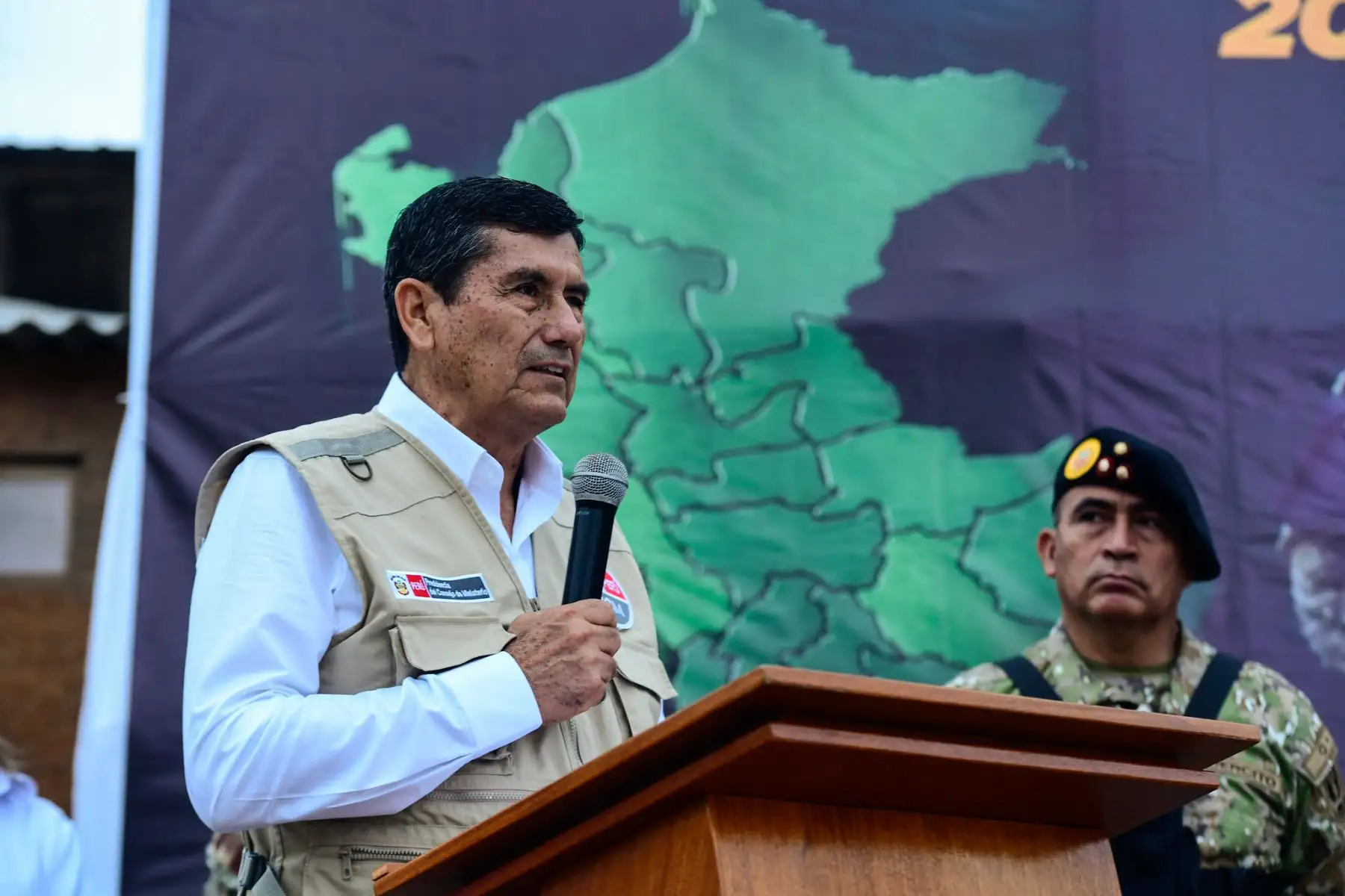 Durante la actividad, también se resaltó la implementación de tecnología como sistemas de videovigilancia y lectura de placas para reforzar la seguridad. Foto: ANDINA/PCM.