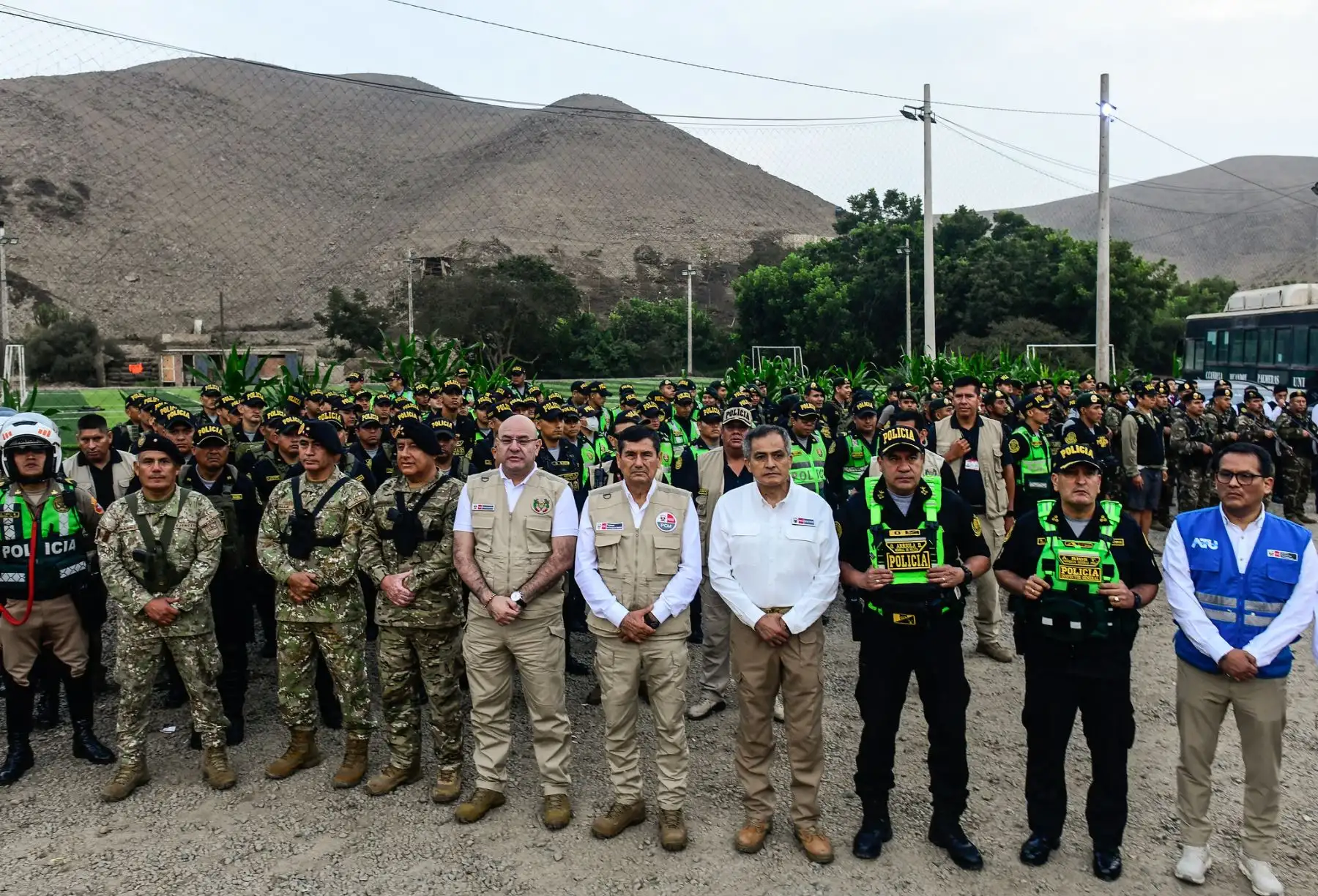 El premier destacó que la intervención cuenta con una inversión inicial de más de 7 millones de soles para fortalecer la presencia del Estado en zonas de alto riesgo. Foto: ANDINA/PCM.