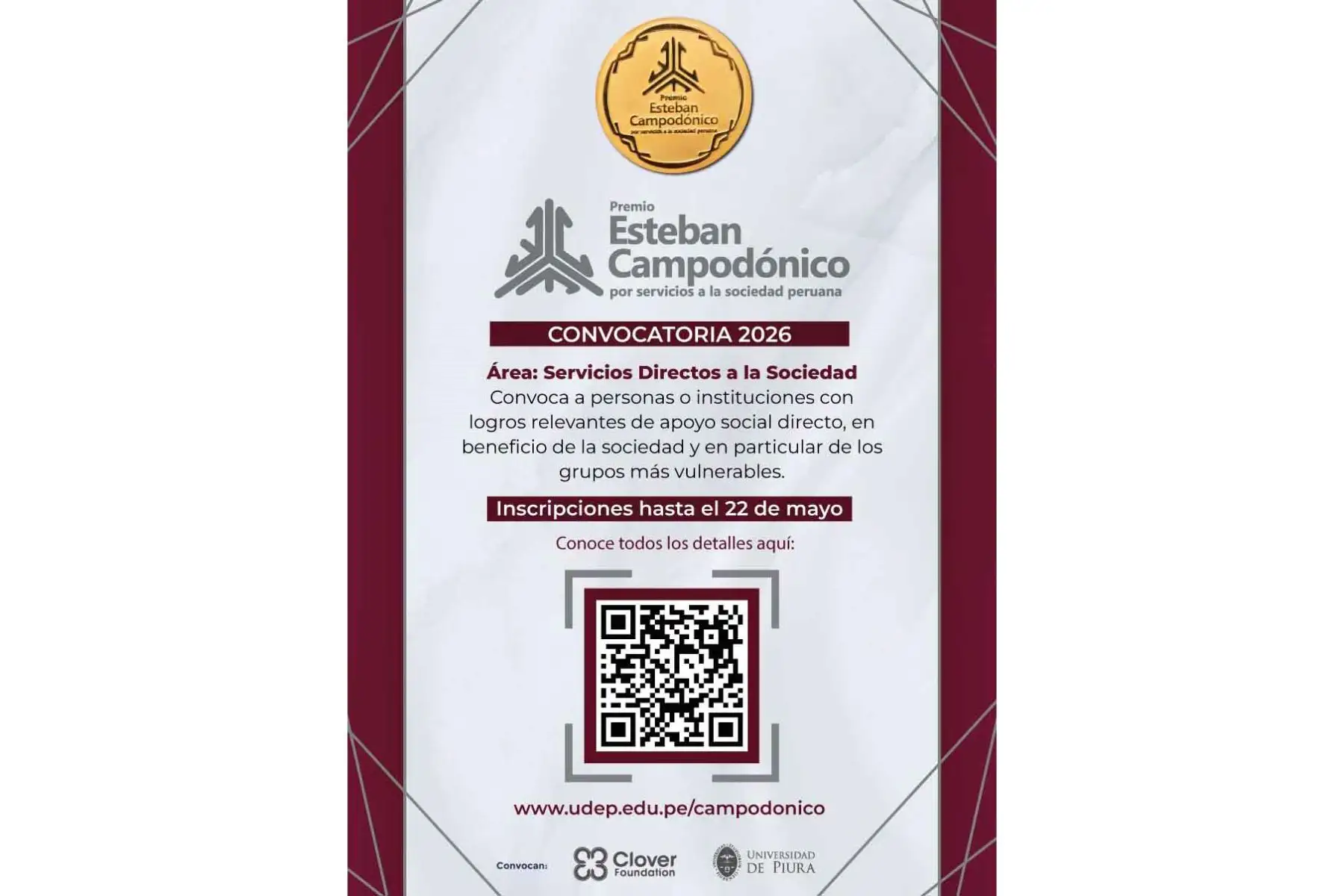 Se inicia convocatoria para  Premio Esteban Campodónico