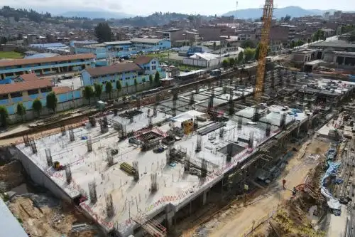 El nuevo hospital de Apoyo Leoncio Prado, ubicado en huamachuco, región La Libertad, contará con un área techada de 17 475.90 m². Foto: Pronis