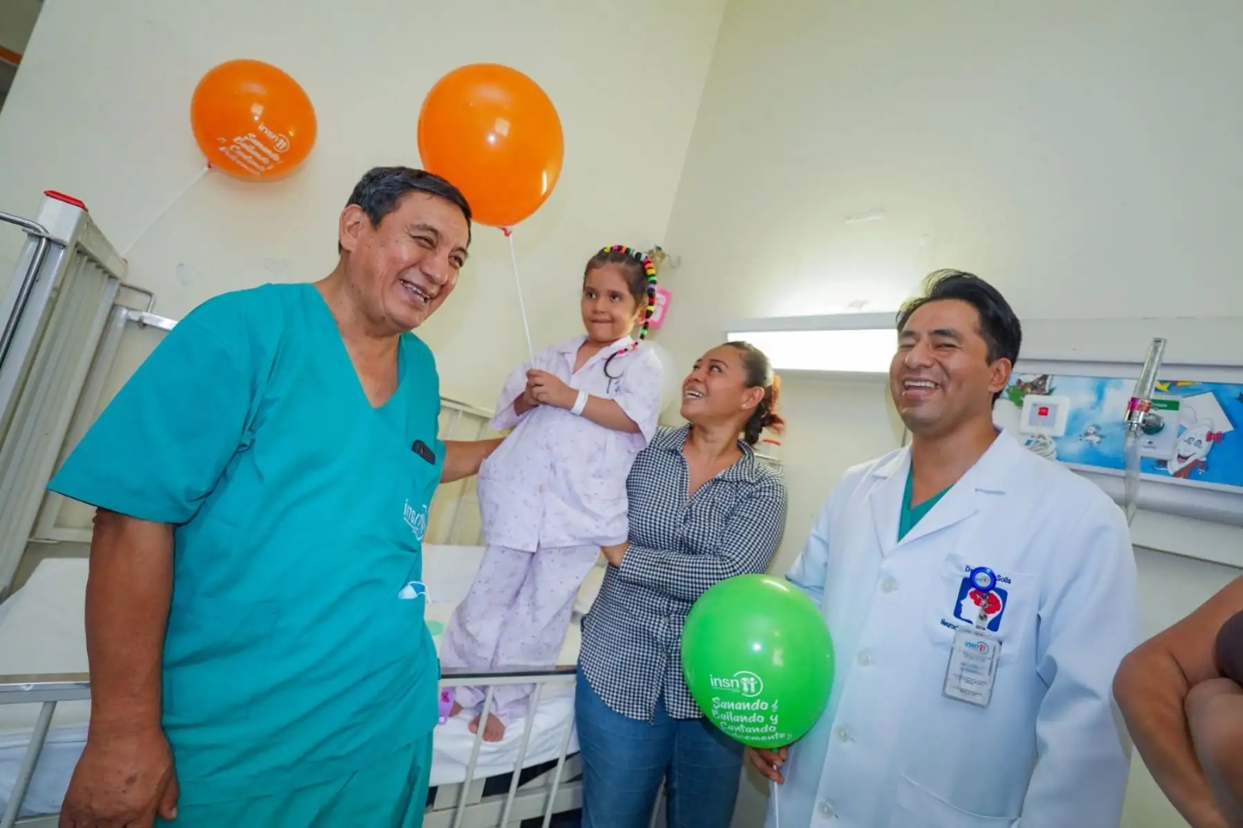 INSN San Borja: niña con malformación cerebral gigante vuelve a caminar y hablar