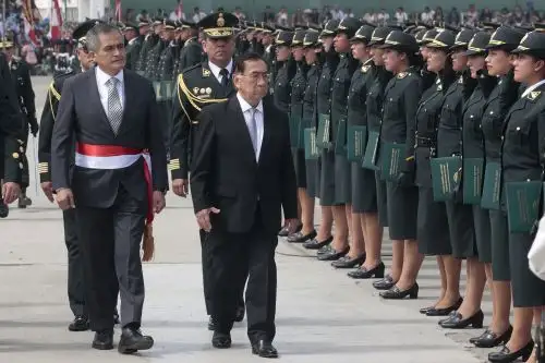 Presidente Balcázar participa en ceremonia de egreso y graduación de estudiantes de la PNP
