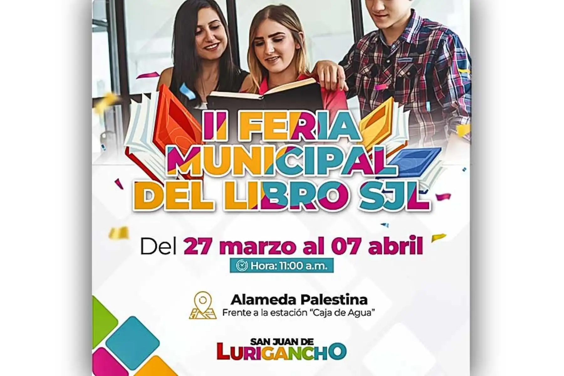 Mañana se inicia la II Feria Municipal del Libro de San Juan de Lurigancho