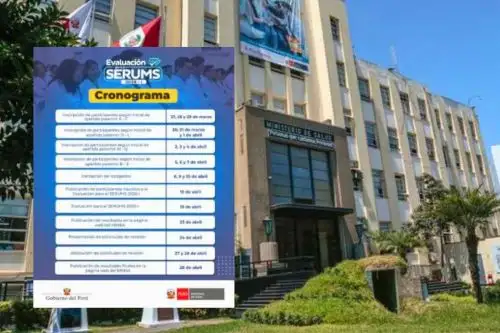 Minsa inició el proceso de Serums 2026-I donde está habilitado para 12 carreras del área de Ciencias de la Salud. Foto: Composición ANDINA/Difusión