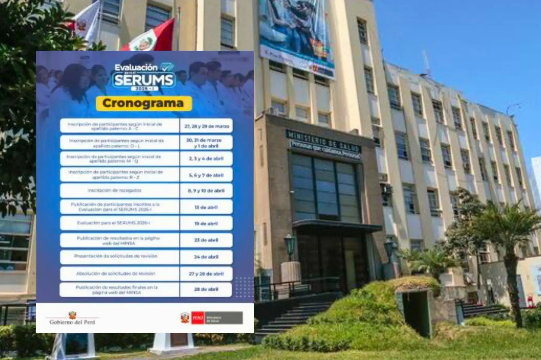 Serums 2026-I: Minsa inicia inscripciones para evaluación a nivel nacional [Cronograma]