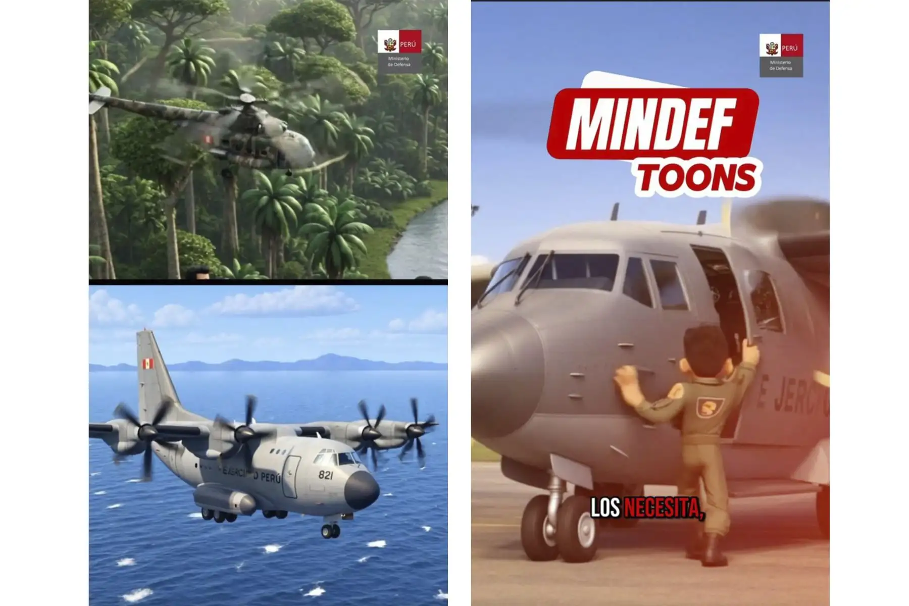 Mindef impulsa contenido animado para acercar Aviación del Ejército a nuevas generaciones