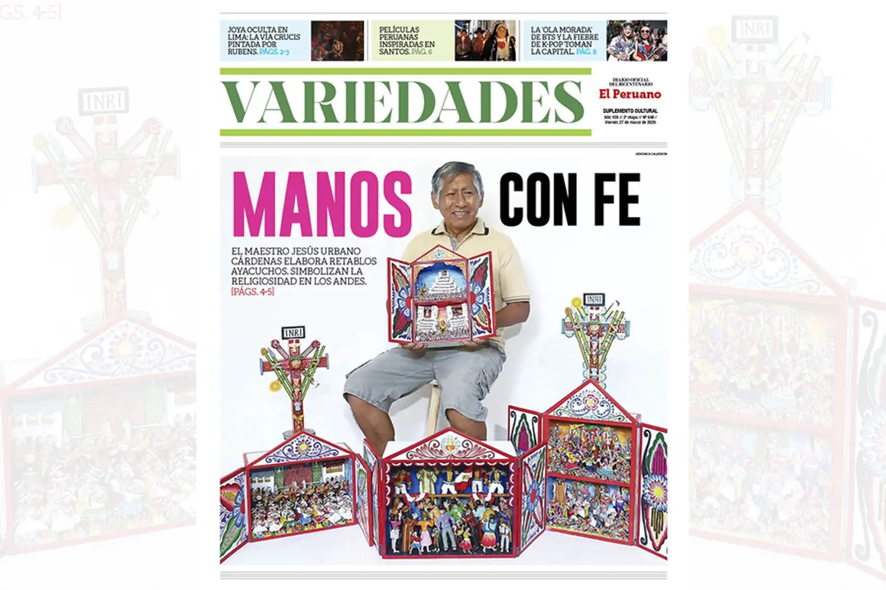 Suplemento “Variedades” llega con especial inspirado en la próxima Semana Santa