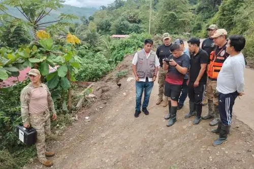 El Ejército realizó vuelos de reconocimiento con drones para evaluar los daños en infraestructuras. ANDINA/Difusión