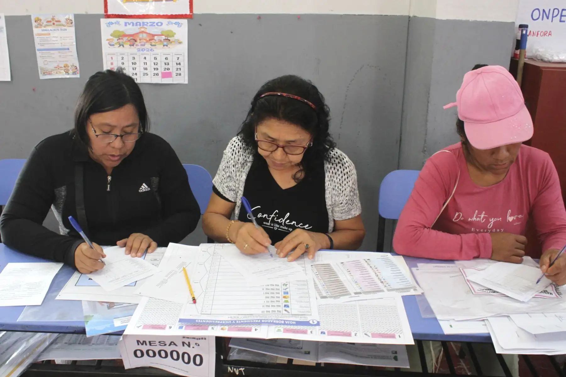 El Jurado Nacional de Elecciones (JNE) fiscalizó, este domingo 29, la primera jornada de capacitación presencial, en Lima y provincias, de los miembros de mesa de sufragio para las Elecciones Generales 2026 (EG 2026), que se realizarán el próximo 12 de abril en todo el país. Foto: JNE