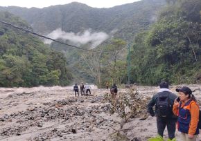 Un huaico cayó esta madrugada en el sector de Mandor del distrito de Machu Picchu, región Cusco, y afectó la vía férrea Machupicchu-Hidroeléctrica. Foto: ANDINA/Difusión