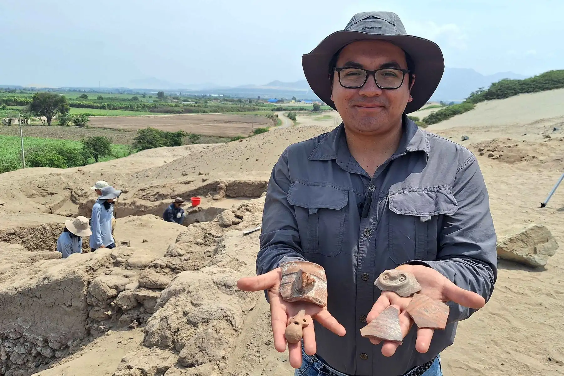 El sitio arqueológico de huaca Amalia forma parte de un conjunto de asentamientos que evidencian el desarrollo cultural alcanzado por la sociedad Virú en la costa norte. Foto: ANDINA/Luis Puell.