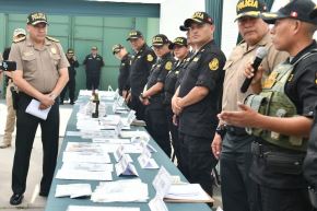 El comandante general de la PNP, general de Policía Óscar Arriola, visitó la sede de la Región Policial Lambayeque. Foto: Mininter