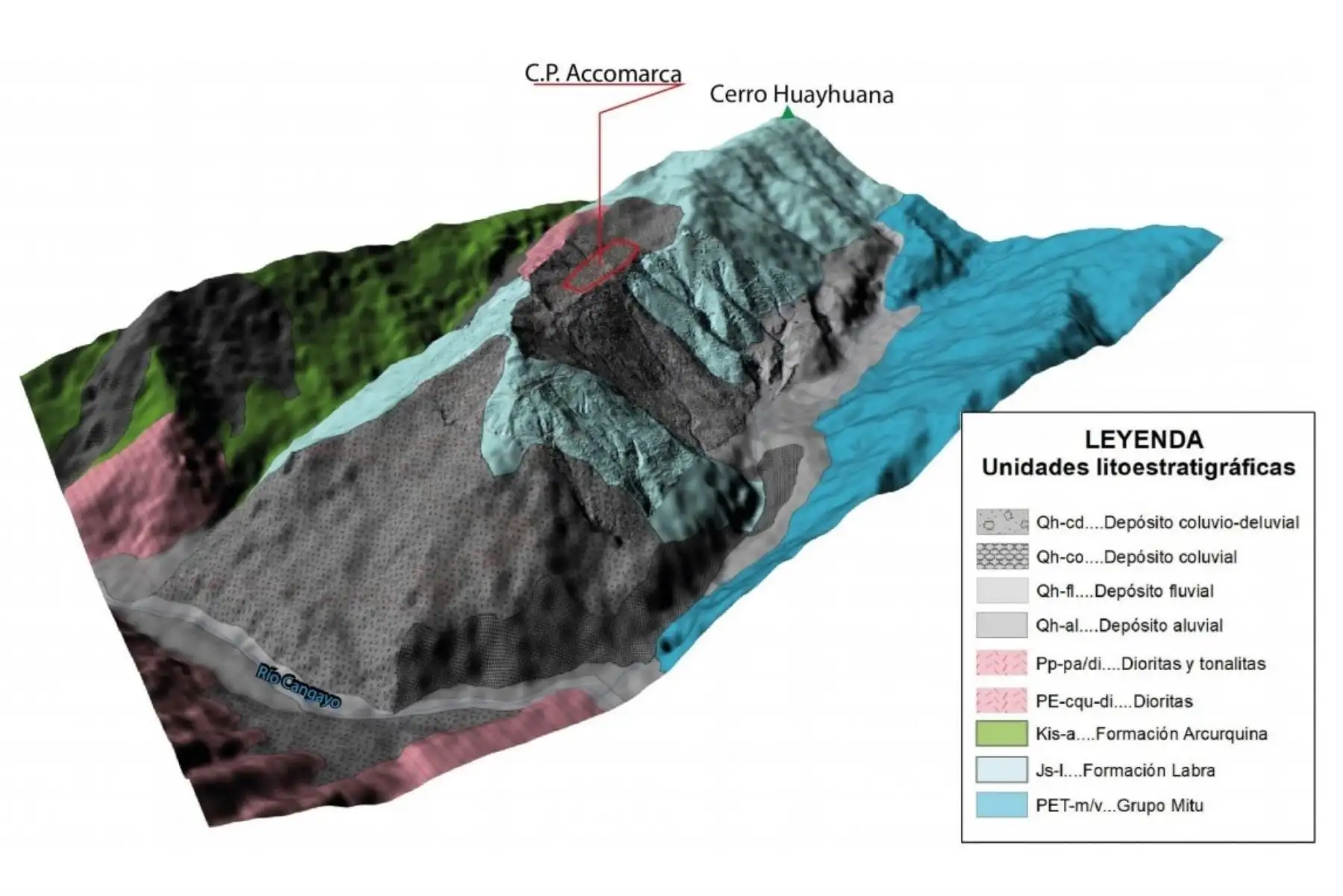 Ingemmet: centro poblado de Accomarca se encuentra en peligro alto ante deslizamientos