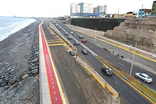 Cierran tramo de la Costa Verde del Callao por obras de mantenimiento. Foto: ANDINA/Difusión.