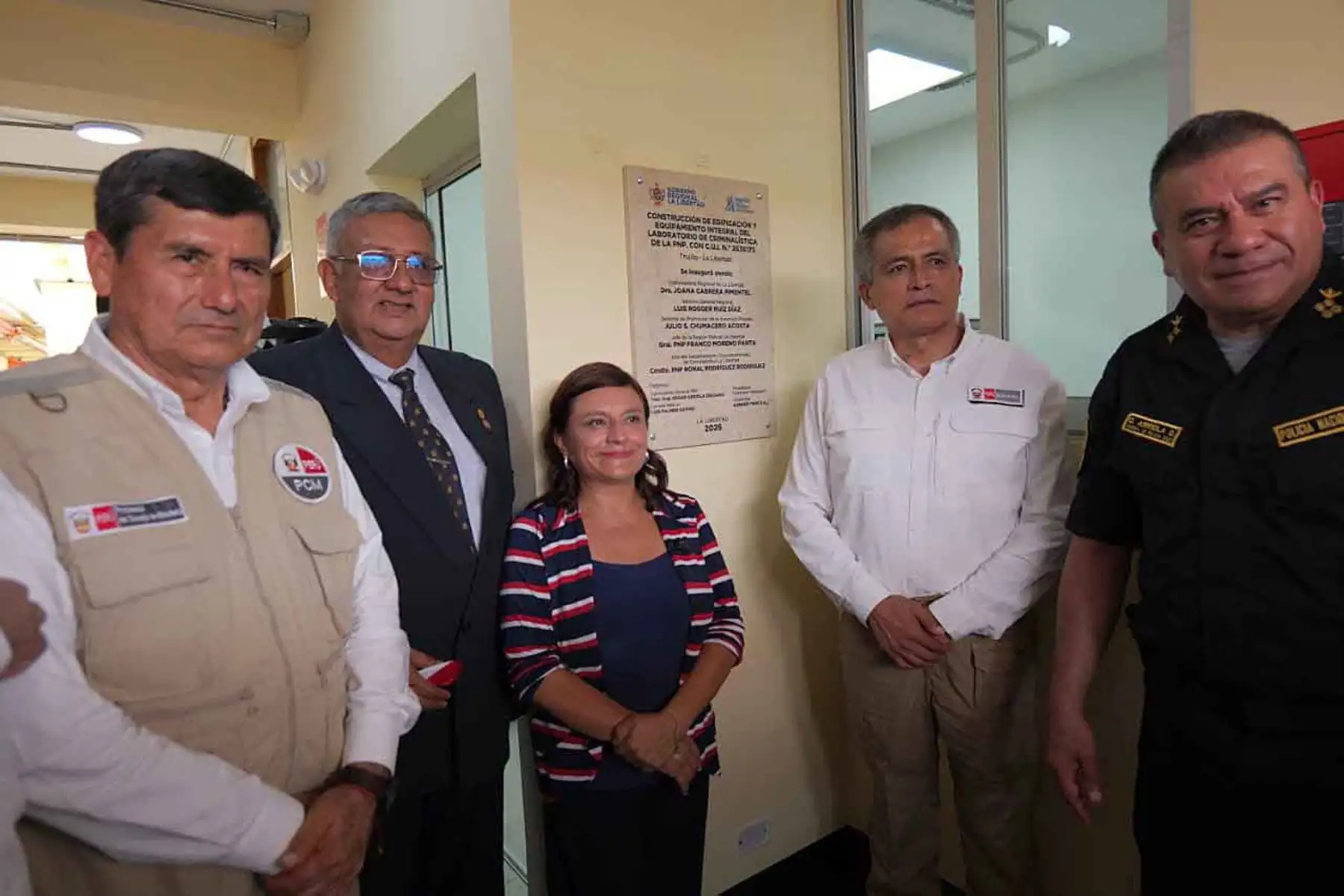 Jefe del Gabinete inaugura laboratorio de criminalística de la Policía en Trujillo