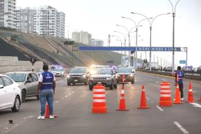 Cierran tramo de la Costa Verde del Callao por obras de mantenimiento. Foto: ANDINA/Difusión.
