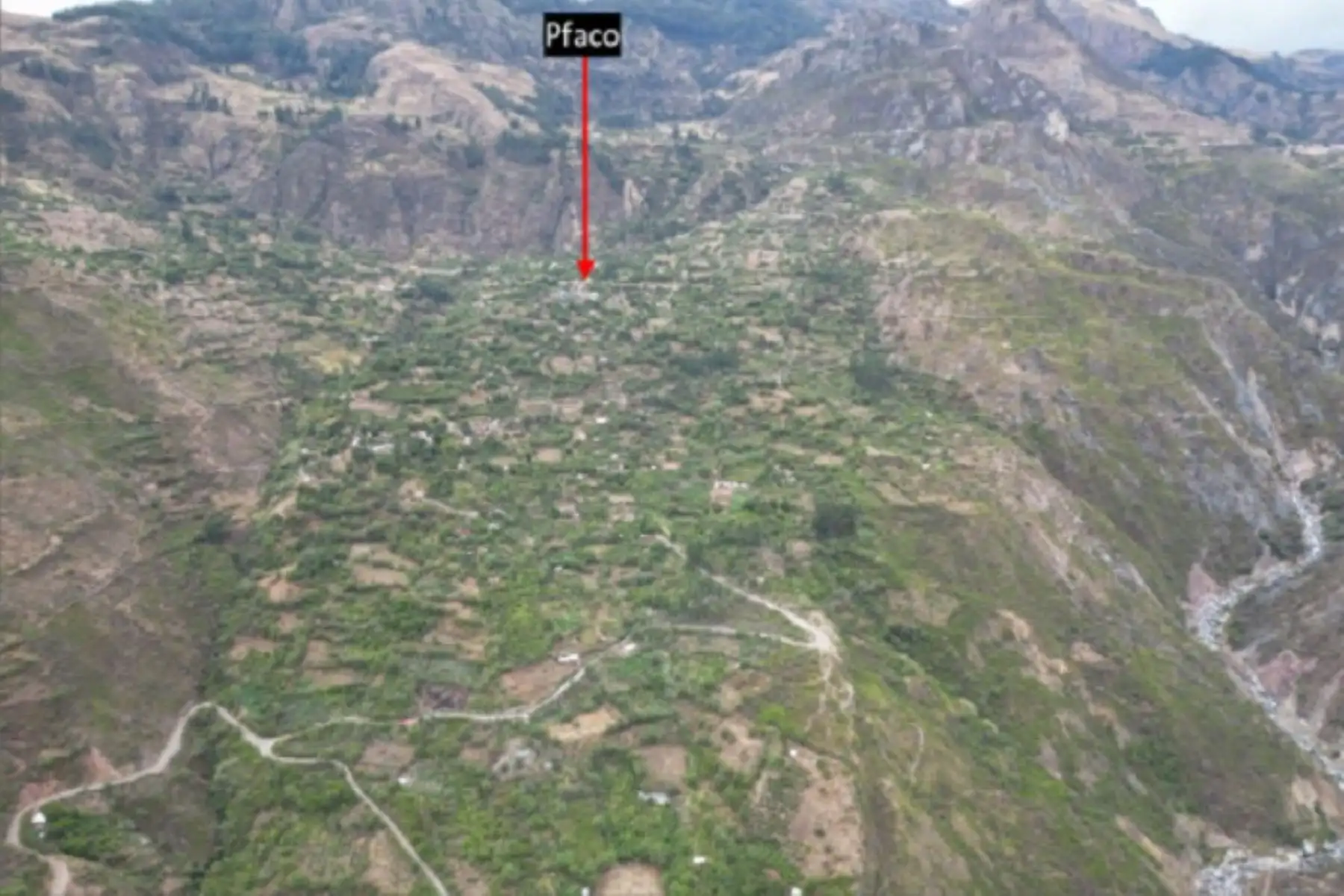 Apurímac: en comunidad de Pfaco hay zonas de peligro alto y muy alto por deslizamientos