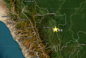 Epicentro del temblor de magnitud 5.9 registrado esta mañana se localizó cerca de Picota, en el sur de la región San Martín.