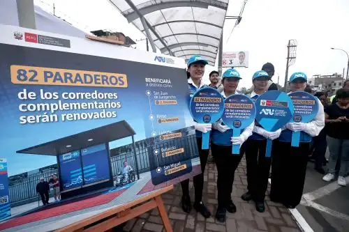 ATU mejora infraestructura de 82 paraderos para usuarios del transporte público de Lima y Callao