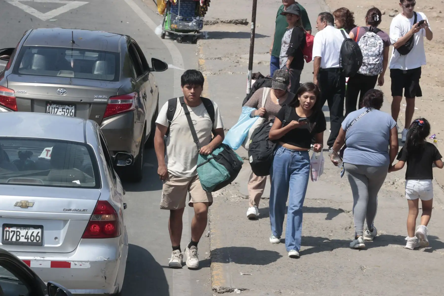 Panamericana Sur registra gran cantidad de congestión vehicular por feriado largo de semana santa pese a ampliación de carriles dispuesta por MML. Foto: ANDINA/Vidal Tarqui