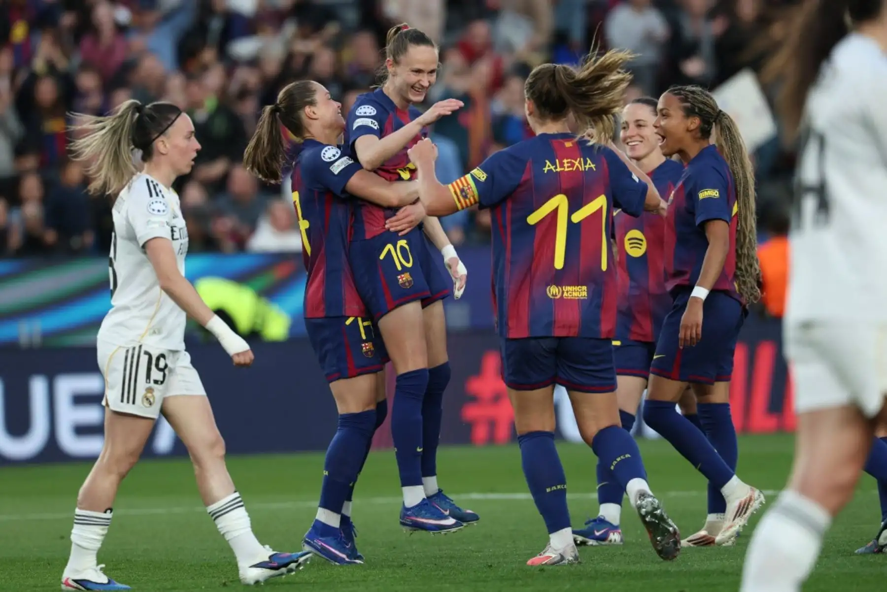 Barcelona femenino consuma la humillación al Real Madrid en la Champions