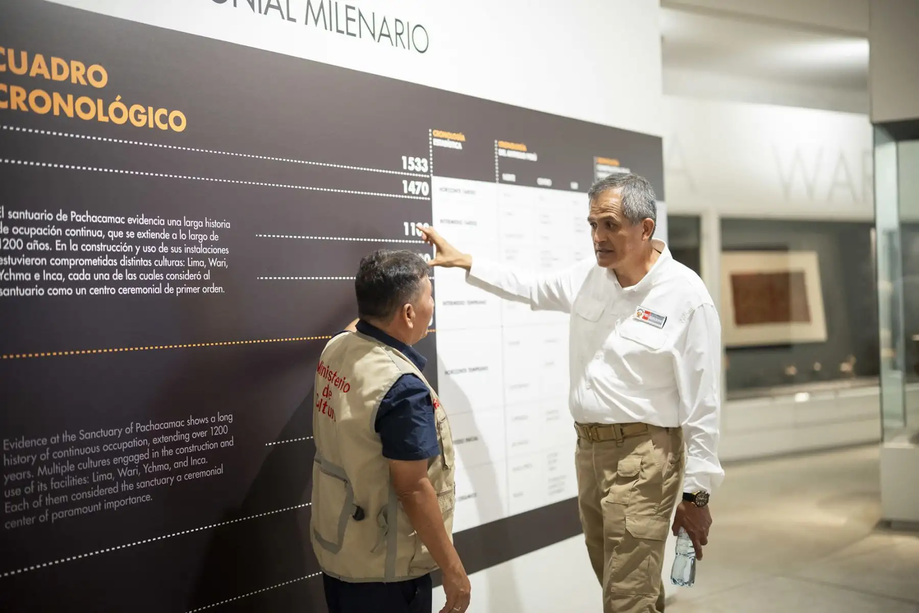 Autoridades y especialistas intercambiaron información sobre la puesta en valor del sitio y las estrategias para fortalecer su promoción turística. Fotos: ANDINA/Difusión.